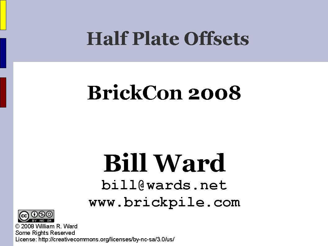 Half Plate Offsets cover slide