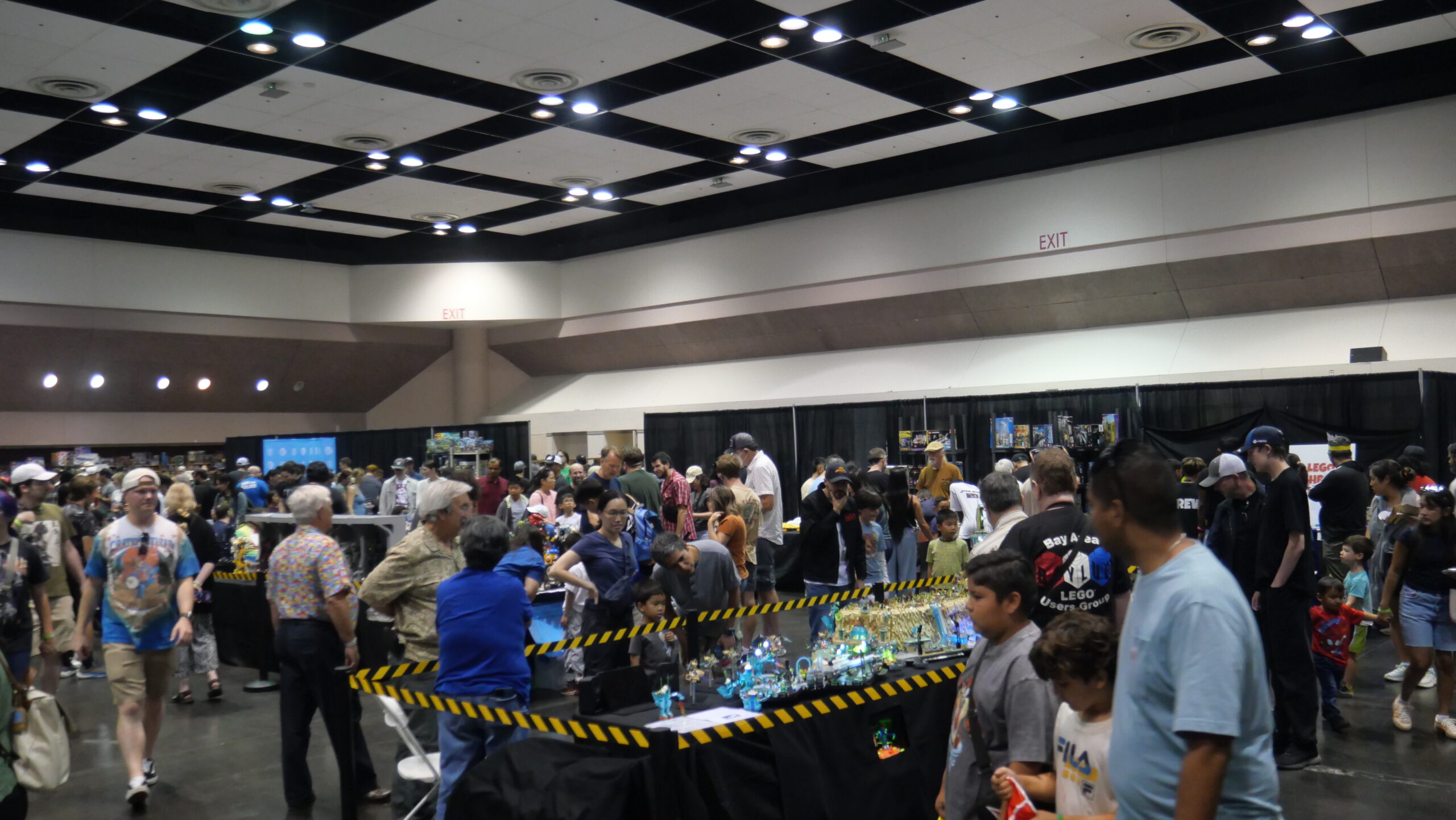 Crowds exploring Brick Blast public show, August 21, 2026